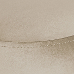 Банкетка круглая бежевый велюр на 4-х металлических ножках черного цвета SANJAY варинант исполнения - 4 | Loft Concept в Казани