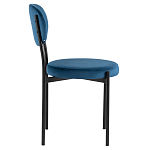 Стул с круглым сиденьем на металлическом основании ALFIE CHAIR Blue варинант исполнения - 5 | Loft Concept в Казани