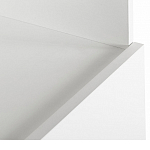 Стеллаж книжный белый с 3-мя открытыми полками и дверкой Strict Lines варинант исполнения - 3 | Loft Concept в Казани