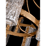 Люстра двухъярусная круглая с текстурными цилиндрическими плафонами Glimpse варинант исполнения - 8 | Loft Concept в Казани