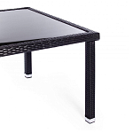 Обеденный комплект из искуственного ротанга Vintara черный варинант исполнения - 10 | Loft Concept в Казани