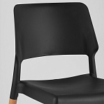Пластиковый стул на ножках из массива бука Ferret Black 4 шт варинант исполнения - 7 | Loft Concept в Казани