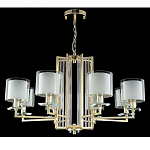 Люстра с 8-ю цилиндрическими плафонами из стекла Laurent варинант исполнения - 3 | Loft Concept в Казани