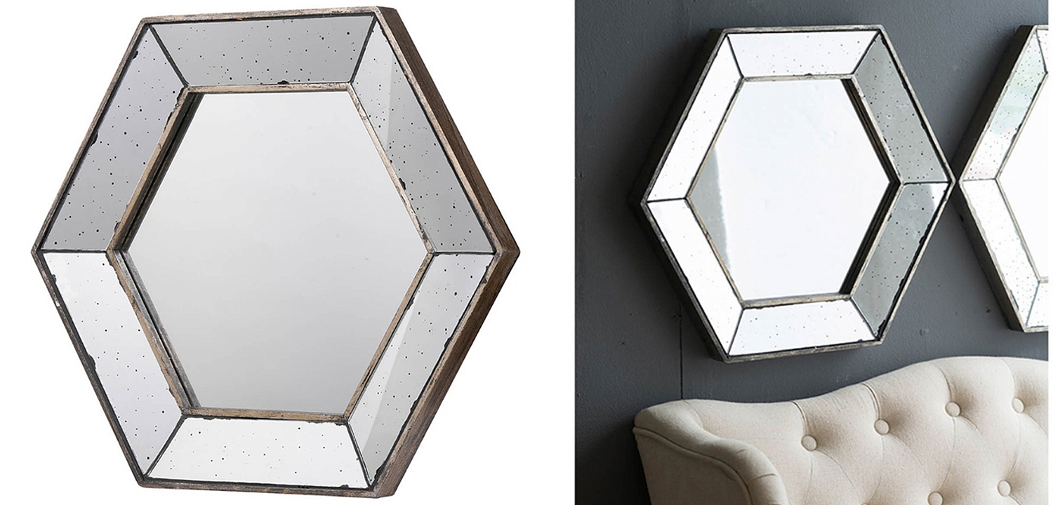 Зеркало Hexagonal Mirror Зеркало Hexagonal Mirror - Loft-Concept в Казани