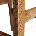 Барный стул со спинкой на 4-х деревянных ножках Коричневый Велюр Vendramin Chair  варинант исполнения - 7 | Loft Concept в Казани