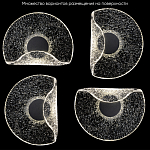 Бра из текстурированного прозрачного стекла с изогнутым краем Textured Glass  варинант исполнения - 6 | Loft Concept в Казани