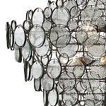 Люстра с каскадом из круглых прозрачных декоративных элементов Harmony of Light варинант исполнения - 1 | Loft Concept в Казани