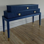 Премиальная Консоль с тремя ящиками Elsa Dreams Blue варинант исполнения - 1 | Loft Concept в Казани