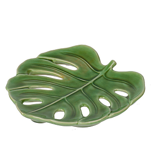 Блюдо Green Leaf монстера