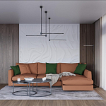 Торшер черного цвета с круглым основанием и вытянутым поворотным плафоном Trumpet tube варинант исполнения - 4 | Loft Concept в Казани