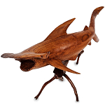 Статуэтка акула-молот деревянная Hammer варинант исполнения - 1 | Loft Concept в Казани