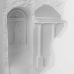 Встраиваемый в стену гипсовый светильник под покраску в античном стиле Antiquity Athena варинант исполнения - 8 | Loft Concept в Казани