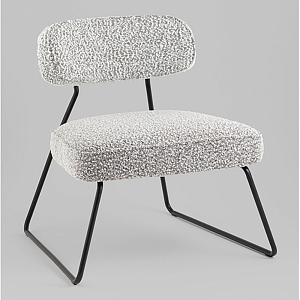 Кресло лаунж Kate букле серый