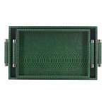 Комплект из двух прямоугольных подносов зеленого цвета Serpent варинант исполнения - 1 | Loft Concept в Казани