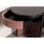 Дизайнерский письменный стол овальной формы с 2-мя выдвижными ящиками по бокам Parsec варинант исполнения - 4 | Loft Concept в Казани