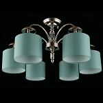 Люстра потолочная Nikoletta с бирюзовым плафоном варинант исполнения - 2 | Loft Concept в Казани