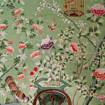 Обои ручная роспись Belvoir Pistachio варинант исполнения - 4 | Loft Concept в Казани