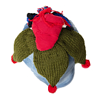 Подушка из джинсовой одежды и вязания Heart&Brain варинант исполнения - 1 | Loft Concept в Казани