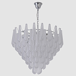 Люстра с подвесками из рифленного стекла в форме капель Textured Glass Chandelier варинант исполнения - 12 | Loft Concept в Казани