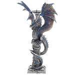 Подсвечник в виде Дракона Grey Blue Dragon Candlestick варинант исполнения - 3 | Loft Concept в Казани