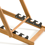 Шезлонг из акации и ткани Argentina варинант исполнения - 9 | Loft Concept в Казани