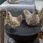 Статуэтка курица с текстурной поверхностью бежевого цвета Rustic Chicken варинант исполнения - 4 | Loft Concept в Казани