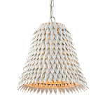 Подвесной светильник белый металлический в форме колокола White Natural Lines варинант исполнения - 2 | Loft Concept в Казани