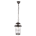 Уличный подвесной светильник с цилиндрическим плафоном на цепи Elysian Lanterns варинант исполнения - 1 | Loft Concept в Казани