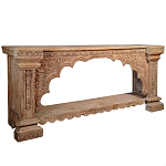 Большая Этническая Консоль с резным орнаментом  варинант исполнения - 1 | Loft Concept в Казани