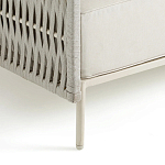 Диван садовый с плетеными ремешками и спинкой  Kleo варинант исполнения - 4 | Loft Concept в Казани