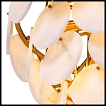 Люстра трехъярусная с подвесками из округлых элементов Cryptocrystalline Stone варинант исполнения - 5 | Loft Concept в Казани