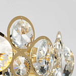 Люстра подвесная из золотых колец 57 см Golden Circles варинант исполнения - 7 | Loft Concept в Казани