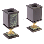 Настольный письменный набор из нефрита на ножках Executive Recruitment варинант исполнения - 3 | Loft Concept в Казани