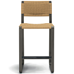 Дизайнерский стул с каркасом из металла с плетеными сиденьем и спинкой GREEN POINT Chair варинант исполнения - 16 | Loft Concept в Казани