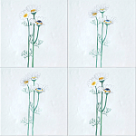 Плитка с узором Ромашки варинант исполнения - 1 | Loft Concept в Казани