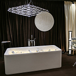 Люстра подвесная с тонкой металлической конструкцией цвета хром Quasar варинант исполнения - 8 | Loft Concept в Казани