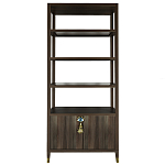 Стеллаж со стеклянными полками Elsa Dreams Walnut варинант исполнения - 7 | Loft Concept в Казани