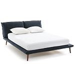 Двуспальная кровать с мягким изголовьем Daniel Bed варинант исполнения - 1 | Loft Concept в Казани