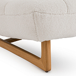 Кресло с обивкой букле Lino White  Boucle Armchair варинант исполнения - 5 | Loft Concept в Казани