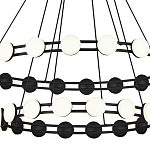 Люстра двухъярусная с круглыми светодиодными источниками света Maxine Light варинант исполнения - 5 | Loft Concept в Казани