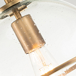 Потолочный светильник с прозрачным стеклянным шаром с эффектом пузырьков Hinkley варинант исполнения - 18 | Loft Concept в Казани