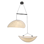 Подвесной светильник с белыми плафонами в форме облака Диаметр 60+60 см Cloud Junction варинант исполнения - 1 | Loft Concept в Казани