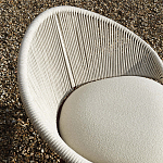 Дизайнерское уличное кресло с веревочной спинкой PETALO Armchair варинант исполнения - 4 | Loft Concept в Казани