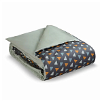 Постельное белье из сатина с принтом треугольники 150х200 см Triangular Dreams варинант исполнения - 1 | Loft Concept в Казани