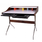 Письменный стол с 2-мя чёрными выдвижными ящиками и нишей с цветными разделителями Ballan варинант исполнения - 3 | Loft Concept в Казани