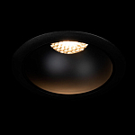 Встраиваемый спот светодиодный круглый черного цвета с углублением Ombra Lux  варинант исполнения - 1 | Loft Concept в Казани