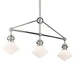 Люстра линейная с ромбовидными плафонами Pointed Diamond Shade варинант исполнения - 2 | Loft Concept в Казани