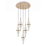 Люстра подвесная с прозрачными фактурными плафонами Reflection of Light варинант исполнения - 1 | Loft Concept в Казани