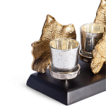 Подсвечник Cozy Light с декором кленовыми листьями варинант исполнения - 2 | Loft Concept в Казани