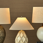 Настольная лампа с волнистым узором и абажуром в форме конуса Macrame варинант исполнения - 4 | Loft Concept в Казани